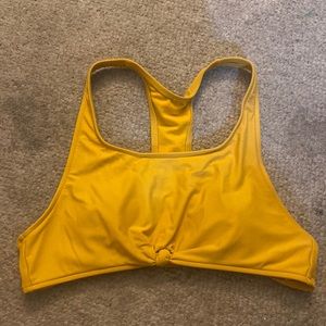Mustard Yellow Swim Top - No Boundaries, Medium